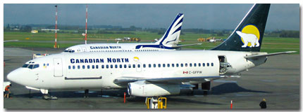 canadian north hubs main fleet airlines