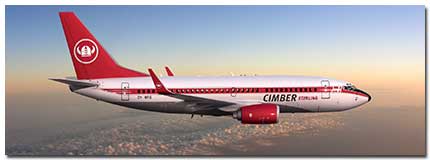 Cimber Sterling air flights 